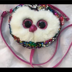 Sequined Owl Purse NWOT Fun 4 Evenings Out!!